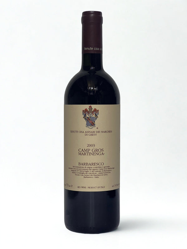 Marchesi di Gresy, Barbaresco Camp Gros Martinenga 2003 - Bottle Hero
