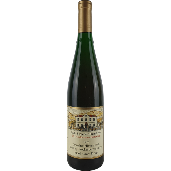 Dr. Heidemanns Bergweiler (Zach. Prüm Erben) - Graacher Himmelreich Riesling Trockenbeerenauslese Goldkapsel   1976 'ex Chateau 2021' - 0,7 l - Bottle Hero