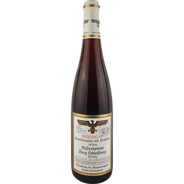 Staatsweingüter Eltville (Kloster Eberbach) - Rüdesheimer Berg Schlossberg Riesling Trockenbeerenauslese Versteigerung  1976 - 0,7 l - Bottle Hero