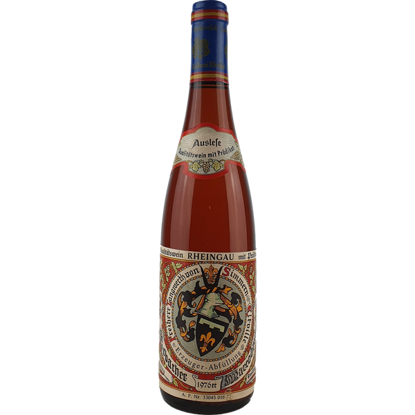 Freiherr Langwerth von Simmern - Erbacher Marcobrunn Riesling Auslese   1976 - 0,7 l - Bottle Hero