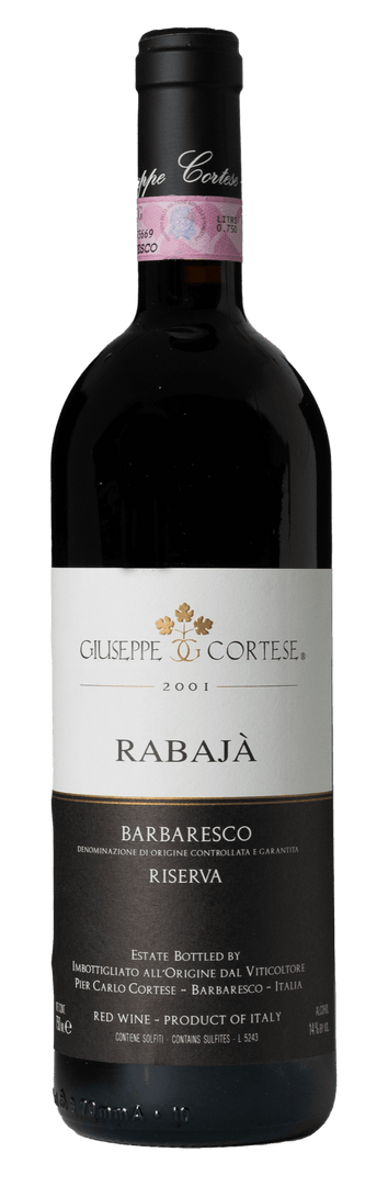 Giuseppe Cortese, Barbaresco Rabaja Riserva 2001 - Bottle Hero