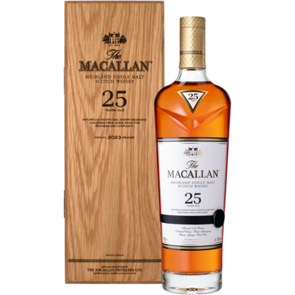 The Macallan Sherry Oak Cask 25 Year Old Single Malt Scotch Whisky - Bottle Hero