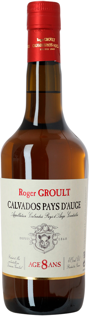 Calvados 8 år, Roger Groult, Clos de la Hurvanière, Pays d'Auge, 0,5 l. - Bottle Hero