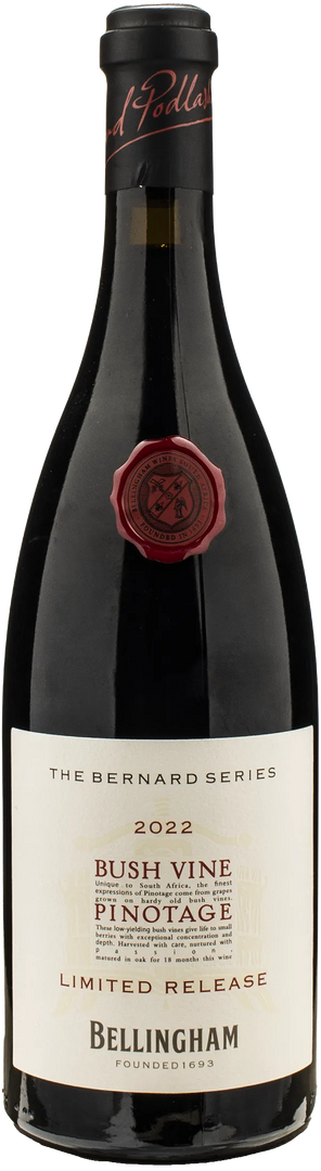 Bellingham The Bernard Series Bush Vine Pinotage Limited Release 2022