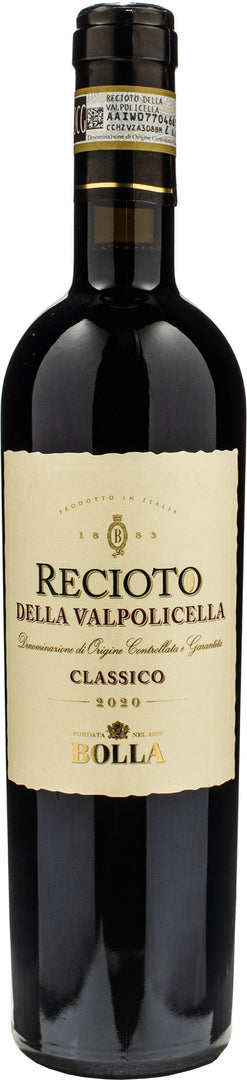 Bolla Recioto Valpolicella Classico 0.5L 2020 - Bottle Hero