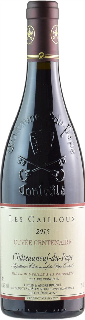 Brunel Lex Cailloux Chateauneuf du Pape Rouge Cuvee Centenaire 2015