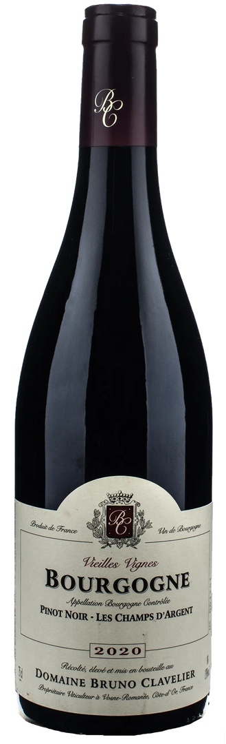 Bruno Clavelier Bourgogne Pinot Noir Les Champs d'Argent 2020 - Bottle Hero