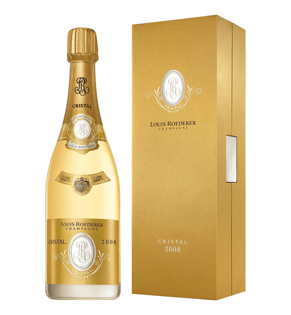 Champagne Louis Roederer Cristal 2008 Gaveæske - Bottle Hero