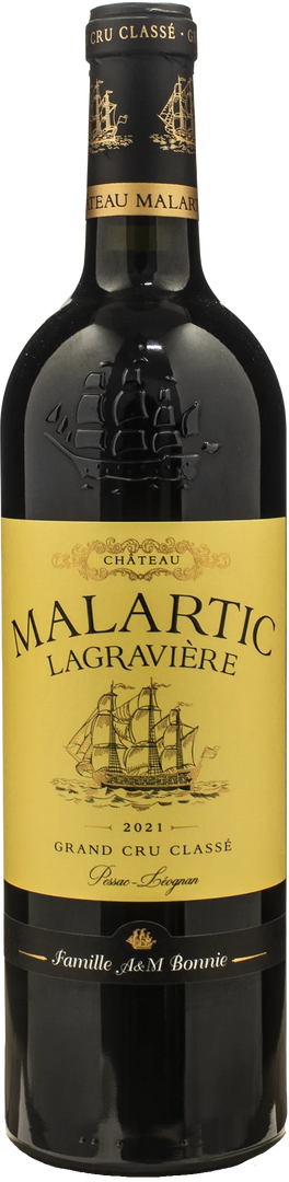 Chateau Malartic Lagraviere Pessac Leognan Grand Cru Classe des Graves Rouge 2021 - Bottle Hero