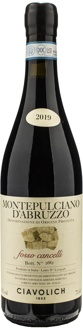 Ciavolich Montepulciano d'Abruzzo Fosso Cancelli 2019 - Bottle Hero