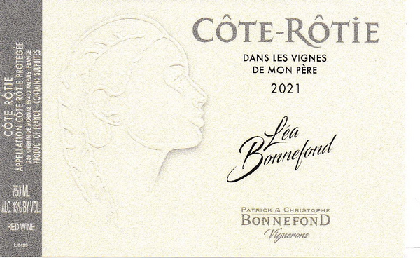 Côte Rotie Bonnefond Dans Les Vignes De Mon Père Côte-Rôtie, 2021 - Bottle Hero