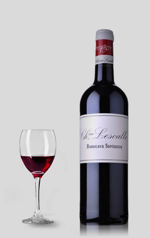 Chateau Lescalle Bordeaux Supérieur 6 i trækasse 2022 - Bottle Hero