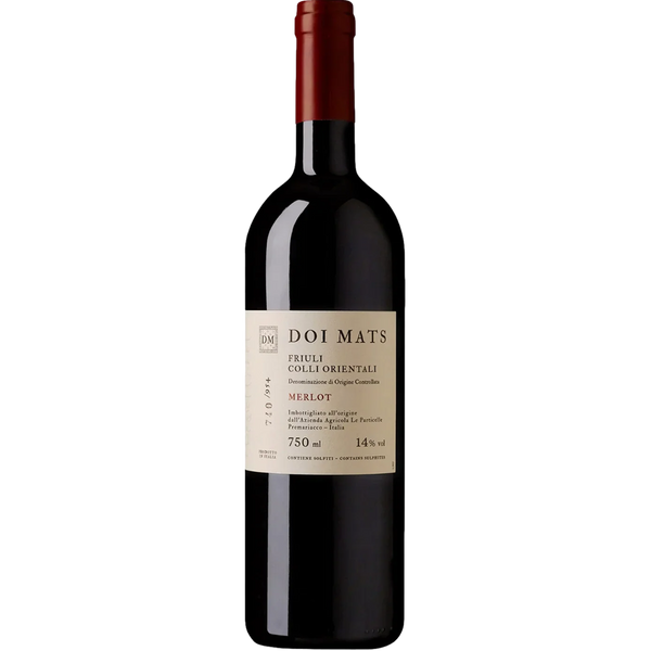 Doi Mats Merlot Le Particelle DOC Colli Orientali Friuli - Bottle Hero