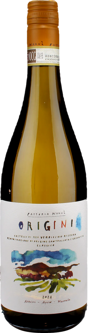 Fattoria Nanni Verdicchio Castelli di Jesi Classico Riserva Origini 2024 - Bottle Hero