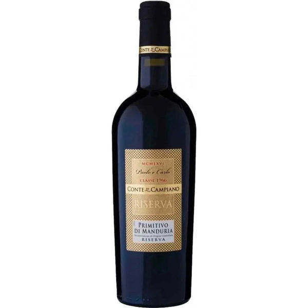 Conte di Campiano, Primitivo di Manduria Riserva 2022 - Bottle Hero