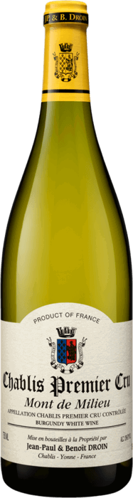 Jean Paul & Benoit Droin, Chablis 1. Cru Mont de Milieu, 2024 - Bottle Hero