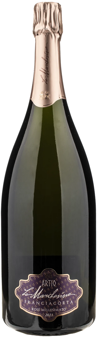 Le Marchesine Franciacorta Rosè Artio Brut Millesimato Magnum 2021 - Bottle Hero