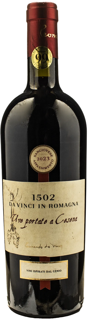 Leonardo da Vinci 1502 Sangiovese Passito Uve Portate a Cesena 2023