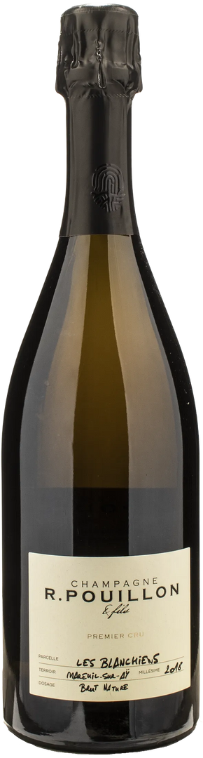 R. Pouillon Champagne 1er Cru Brut Nature Les Blanchiens 2018