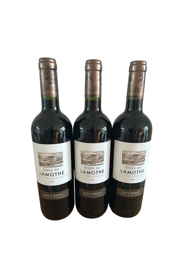 Rives de Lamothe Haut-Médoc, 2017 - 3 flasker - Bottle Hero