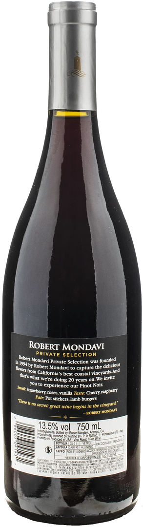 Robert Mondavi Private Selection Pinot Noir 2022 – Bottle Hero