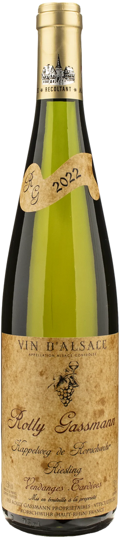 Rolly Gassmann Alsace Kappelweg de Rorschwihr Riesling Ventages Tardives 2022