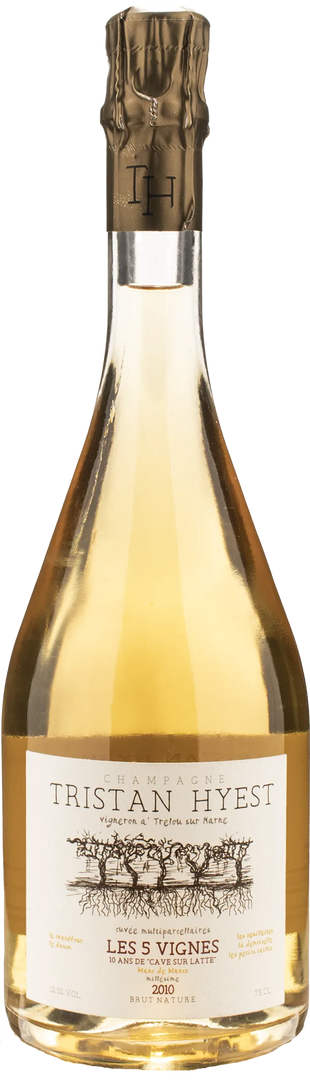 Tristan Hyest Champagne Les 5 Vignes Blanc de Blancs Brut Nature Millesime 2010