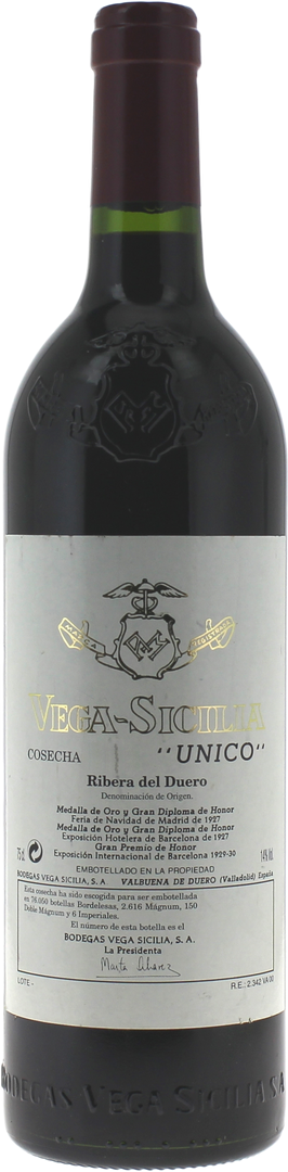 Vega Sicilia Do Ribera Del Duero Unico Espagne, 2015 - Bottle Hero